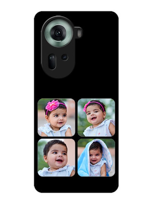 Custom Oppo Reno 11 5G Custom Glass Phone Case - Multiple Pictures Design