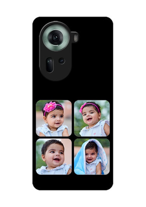 Oppo Reno 11 5G Custom Glass Phone Case - Multiple Pictures Design