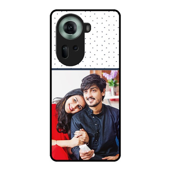 Oppo Reno 11 5G Custom Glass Phone Case - Premium Dot Design