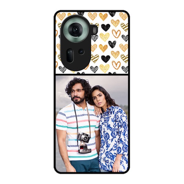 Oppo Reno 11 5G Custom Glass Phone Case - Love Symbol Design