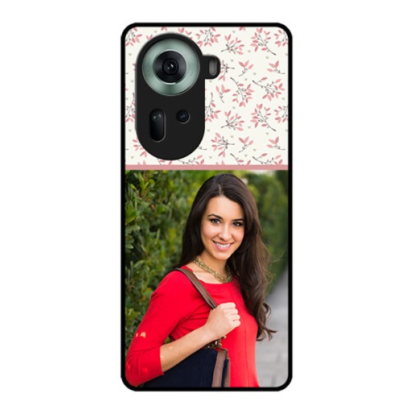 Oppo Reno 11 5G Custom Glass Phone Case - Stunning Floral Design