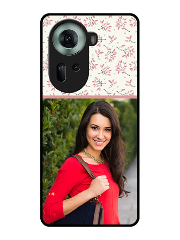 Custom Oppo Reno 11 5G Custom Glass Phone Case - Stunning Floral Design