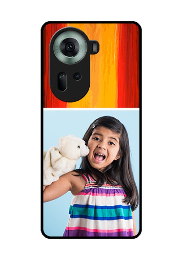 Oppo Reno 11 5G Custom Glass Phone Case - Multi Color Design