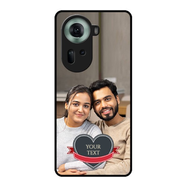 Oppo Reno 11 5G Custom Glass Phone Case - Just Married Couple Design Oppo Reno 11 5G Custom Glass Phone Case - Just Married Couple Design