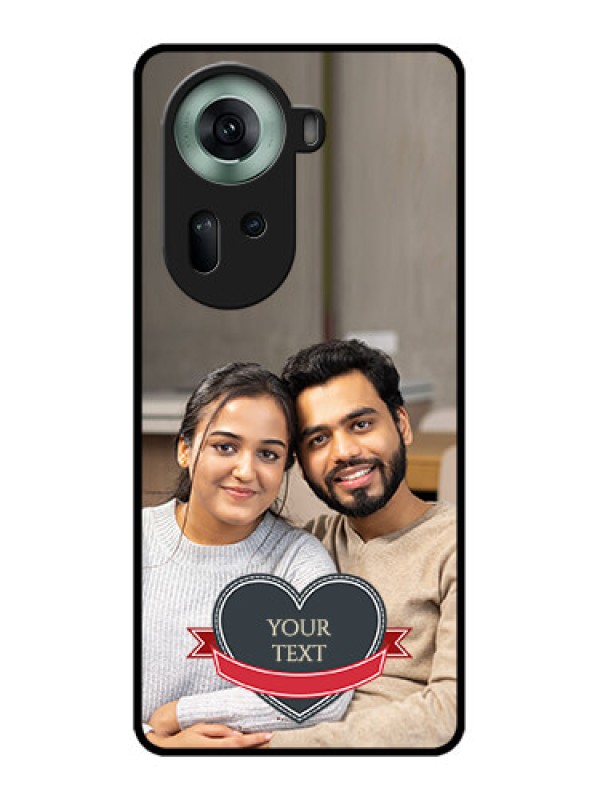 Custom Oppo Reno 11 5G Custom Glass Phone Case - Just Married Couple Design