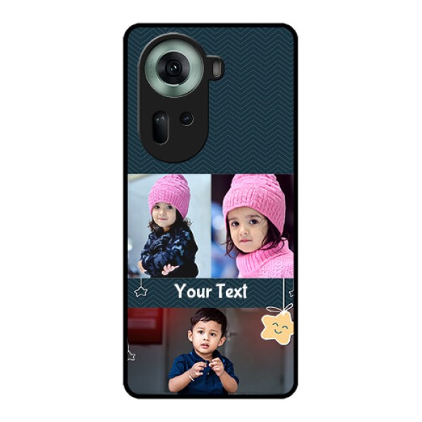 Oppo Reno 11 5G Custom Glass Phone Case - Hanging Stars Design