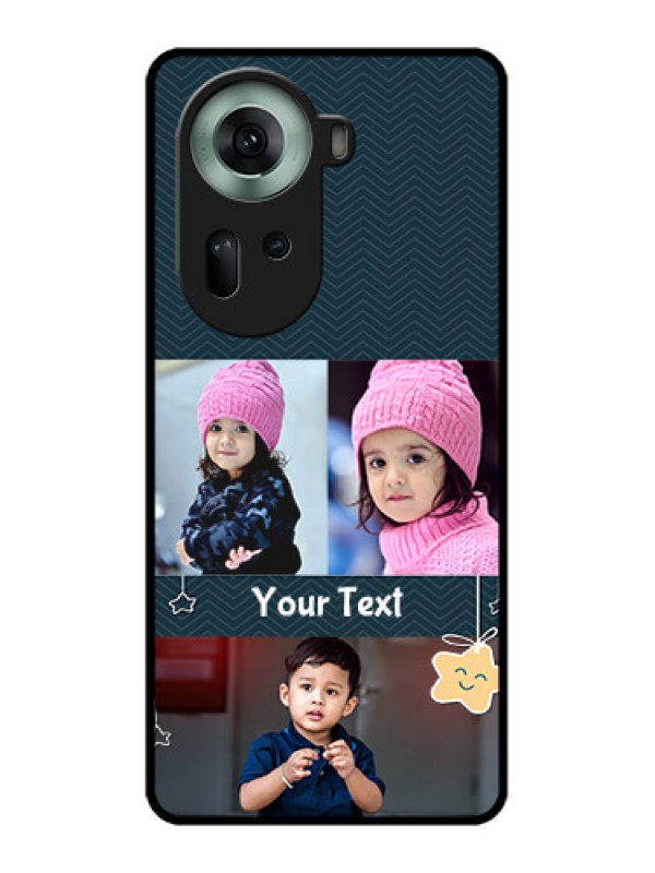 Custom Oppo Reno 11 5G Custom Glass Phone Case - Hanging Stars Design