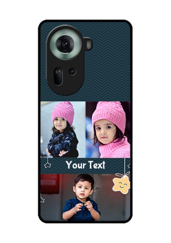 Oppo Reno 11 5G Custom Glass Phone Case - Hanging Stars Design