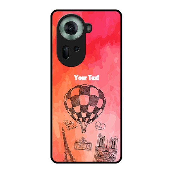 Oppo Reno 11 5G Custom Glass Phone Case - Paris Theme Design