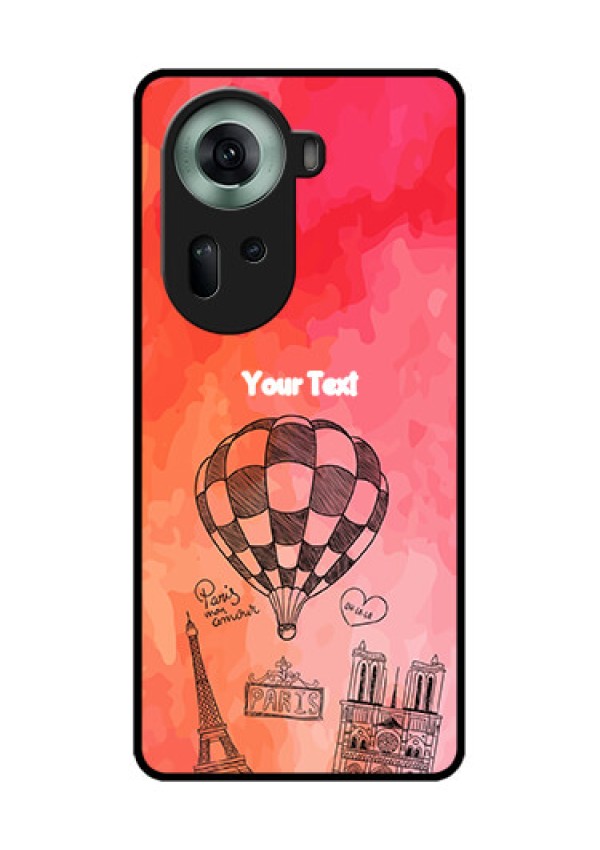 Oppo Reno 11 5G Custom Glass Phone Case - Paris Theme Design