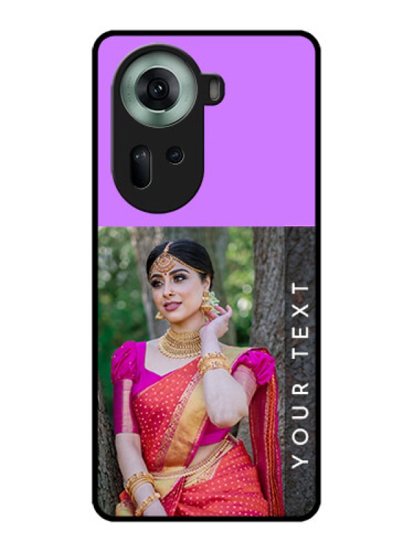 Custom Oppo Reno 11 5G Custom Glass Phone Case - Birthday Icons Design