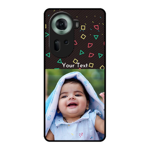 Oppo Reno 11 5G Custom Glass Phone Case - With Confetti Birthday Design Oppo Reno 11 5G Custom Glass Phone Case - With Confetti Birthday Design