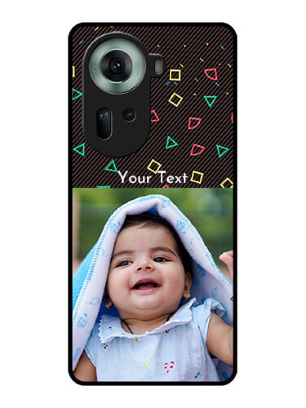 Custom Oppo Reno 11 5G Custom Glass Phone Case - With Confetti Birthday Design