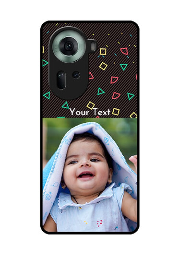 Oppo Reno 11 5G Custom Glass Phone Case - With Confetti Birthday Design