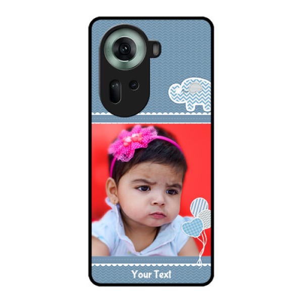 Oppo Reno 11 5G Custom Glass Phone Case - With Kids Pattern Design Oppo Reno 11 5G Custom Glass Phone Case - With Kids Pattern Design
