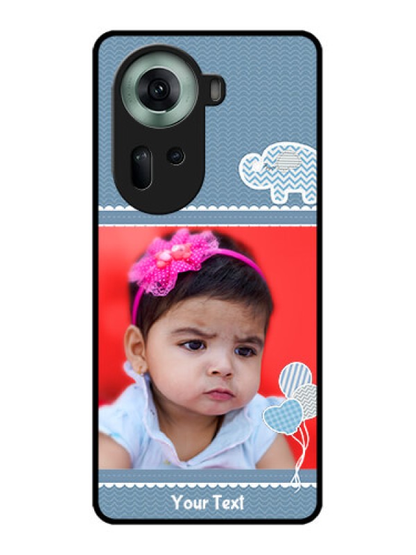 Custom Oppo Reno 11 5G Custom Glass Phone Case - With Kids Pattern Design