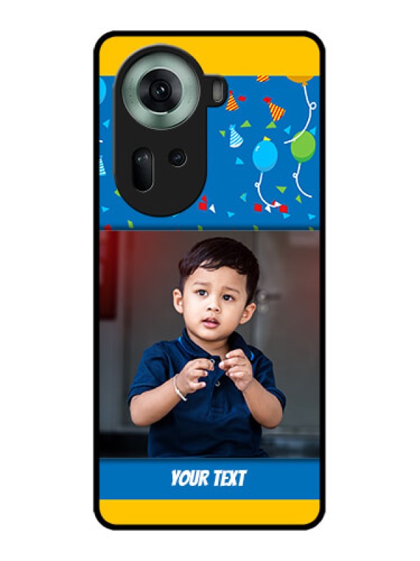 Custom Oppo Reno 11 5G Custom Glass Phone Case - Birthday Wishes Design