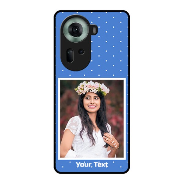 Oppo Reno 11 5G Custom Glass Phone Case - Polka Dots Design