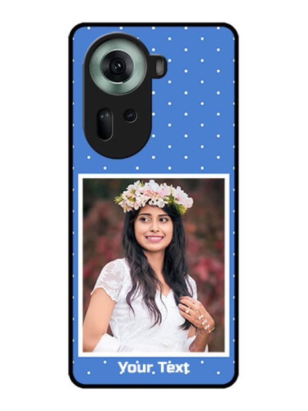 Custom Oppo Reno 11 5G Custom Glass Phone Case - Polka Dots Design