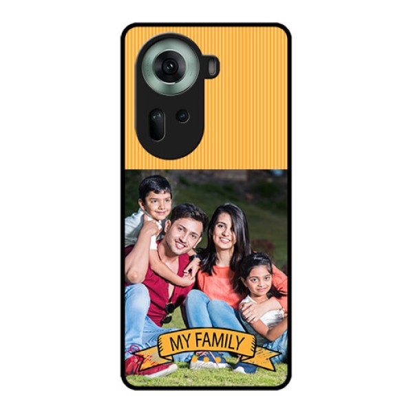 Oppo Reno 11 5G Custom Glass Phone Case - My Family Design