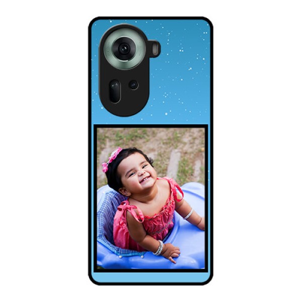 Oppo Reno 11 5G Custom Glass Phone Case - Wave Pattern Colorful Design