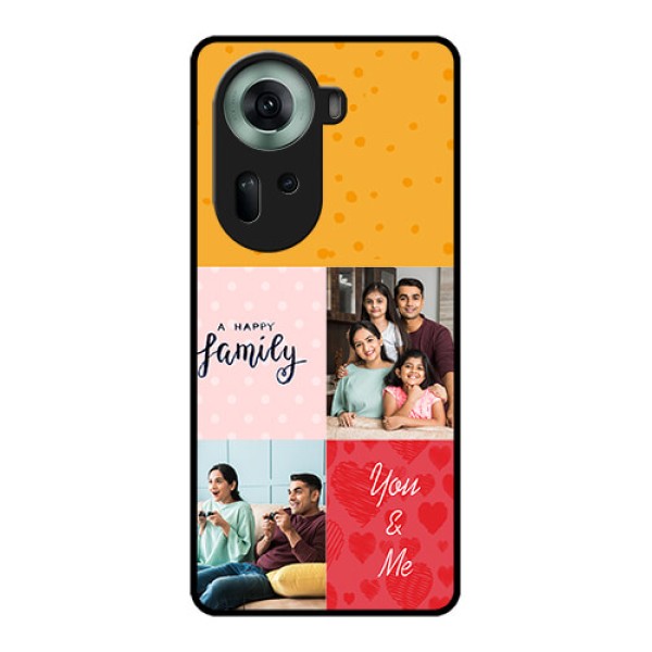 Oppo Reno 11 5G Custom Glass Phone Case - Images With Quotes Design