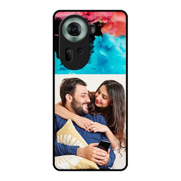 Oppo Reno 11 5G Custom Glass Phone Case - Quote With Acrylic Painting Design Oppo Reno 11 5G Custom Glass Phone Case - Quote With Acrylic Painting Design