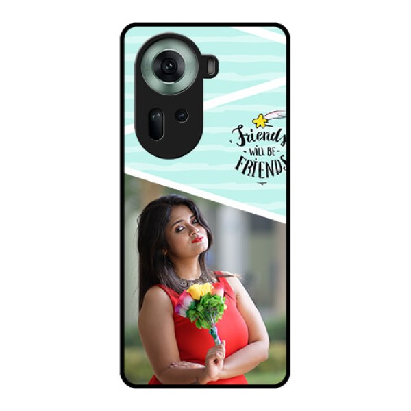 Oppo Reno 11 5G Custom Glass Phone Case - Friends Picture Icon Design Oppo Reno 11 5G Custom Glass Phone Case - Friends Picture Icon Design