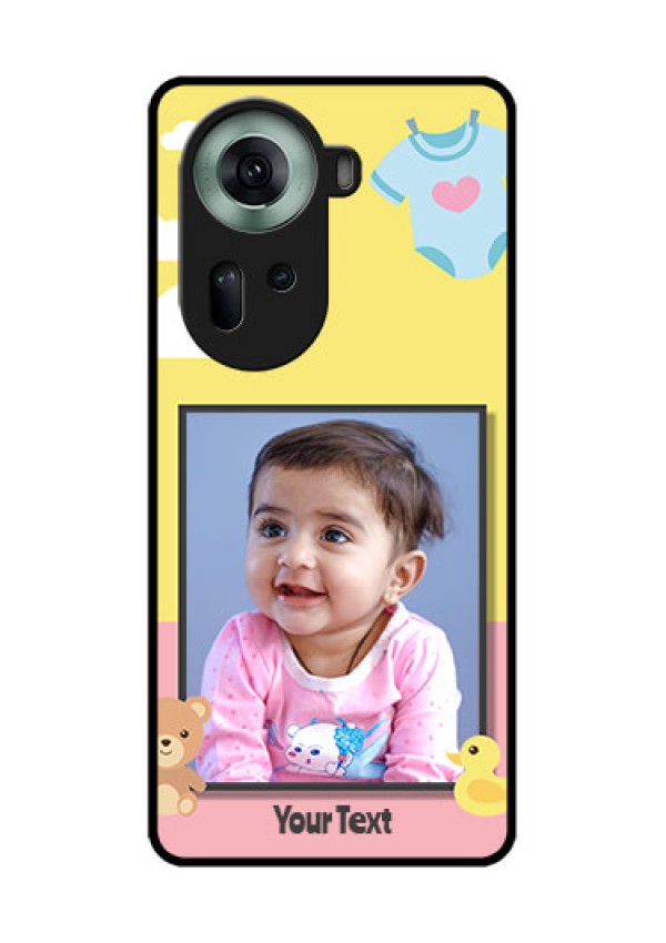 Oppo Reno 11 5G Custom Glass Phone Case - Kids 2 Color Design