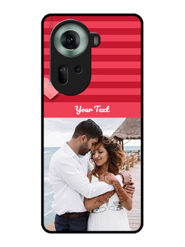 Custom Oppo Reno 11 5G Custom Glass Phone Case - Valentines Day Design