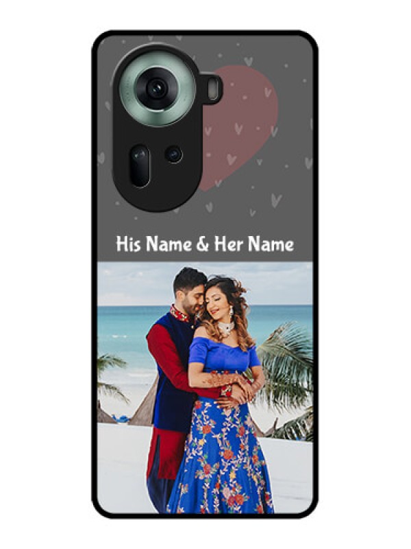 Custom Oppo Reno 11 5G Custom Glass Phone Case - Buy Love Design With Photo Online