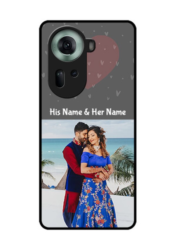 Oppo Reno 11 5G Custom Glass Phone Case - Buy Love Design With Photo Online