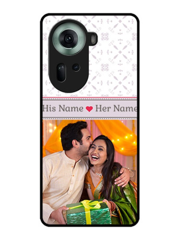 Custom Oppo Reno 11 5G Custom Glass Phone Case - With Photo And Ethnic Design