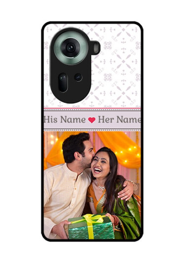 Oppo Reno 11 5G Custom Glass Phone Case - With Photo And Ethnic Design