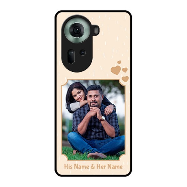 Oppo Reno 11 5G Custom Glass Phone Case - With Confetti Love Design Oppo Reno 11 5G Custom Glass Phone Case - With Confetti Love Design