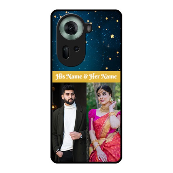 Oppo Reno 11 5G Custom Glass Phone Case - Galaxy Stars Backdrop Design Oppo Reno 11 5G Custom Glass Phone Case - Galaxy Stars Backdrop Design