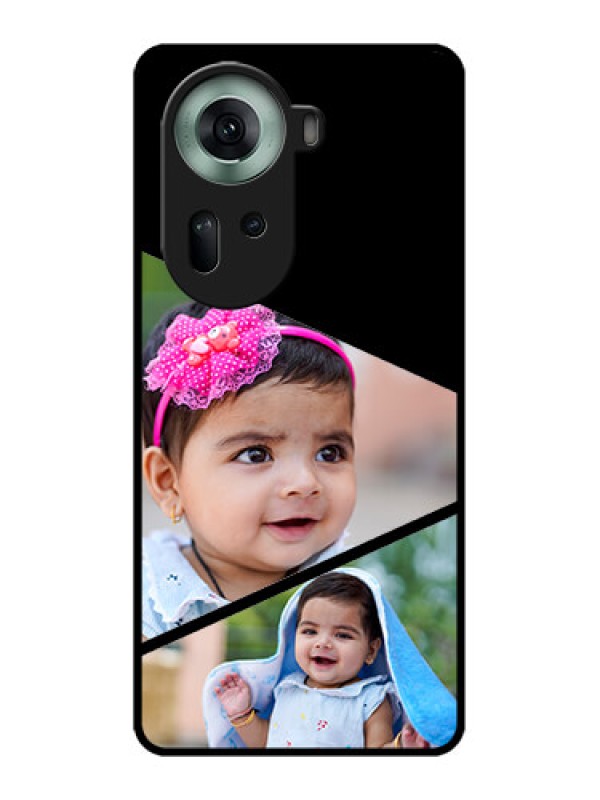 Custom Oppo Reno 11 5G Custom Glass Phone Case - Semi Cut Design