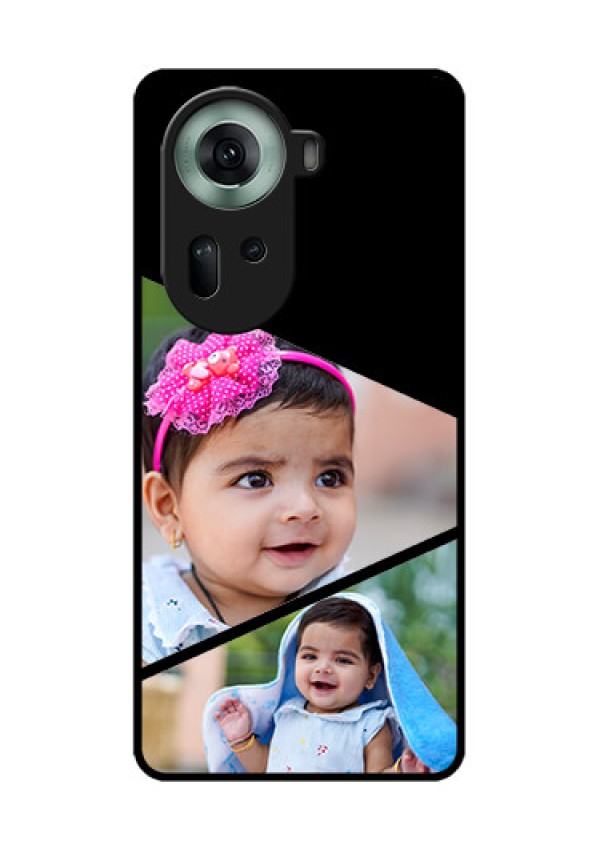 Oppo Reno 11 5G Custom Glass Phone Case - Semi Cut Design