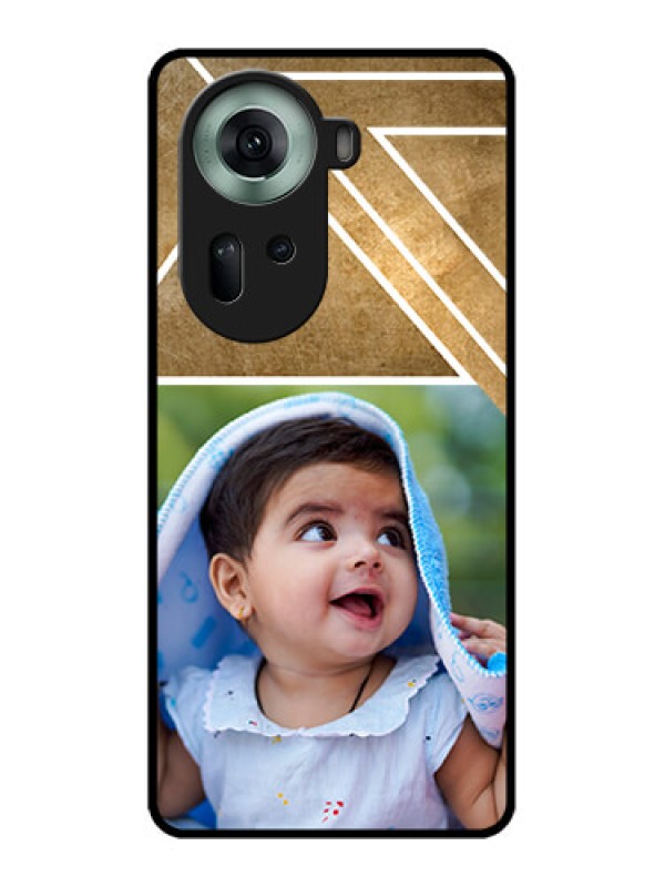 Custom Oppo Reno 11 5G Custom Glass Phone Case - Gradient Abstract Texture Design