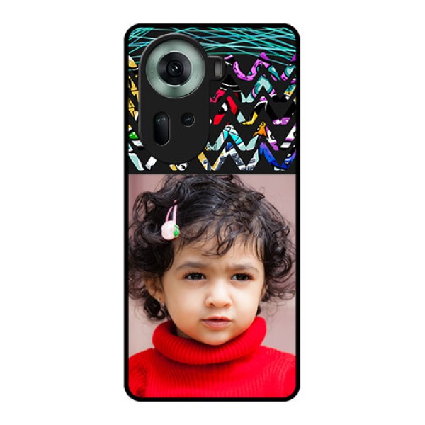 Oppo Reno 11 5G Custom Glass Phone Case - Neon Abstract Design