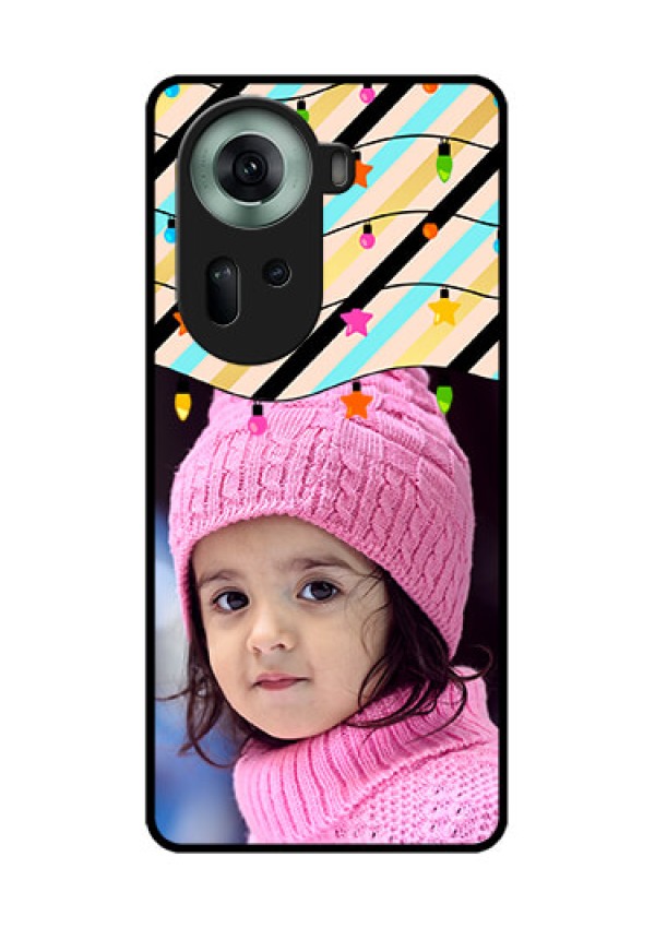 Oppo Reno 11 5G Custom Glass Phone Case - Lights Hanging Design