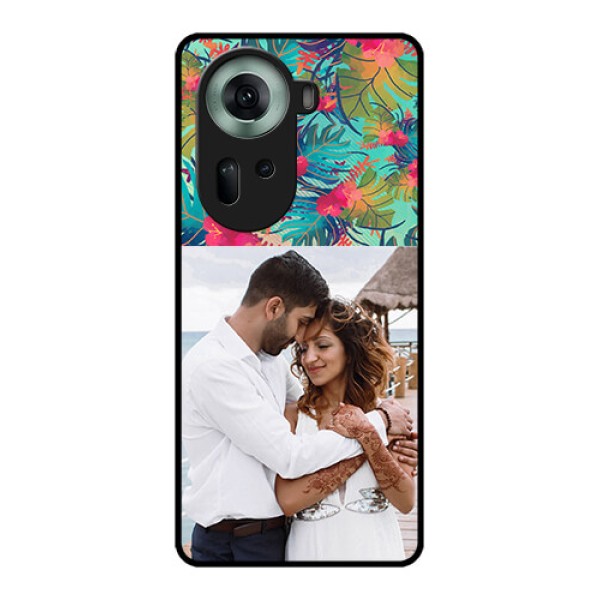 Oppo Reno 11 5G Custom Glass Phone Case - Watercolor Floral Design Oppo Reno 11 5G Custom Glass Phone Case - Watercolor Floral Design