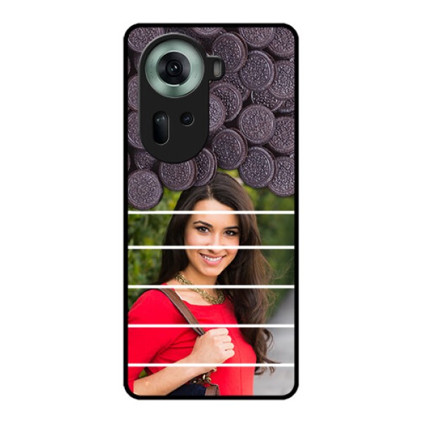 Oppo Reno 11 5G Custom Glass Phone Case - With Oreo Biscuit Design