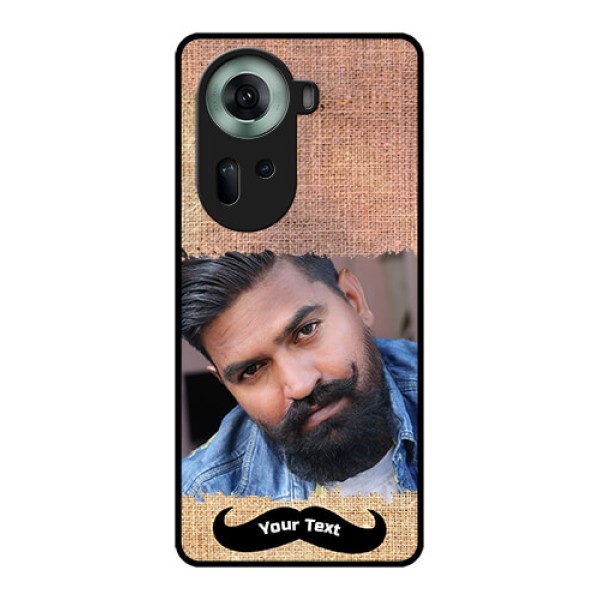 Oppo Reno 11 5G Custom Glass Phone Case - With Texture Design