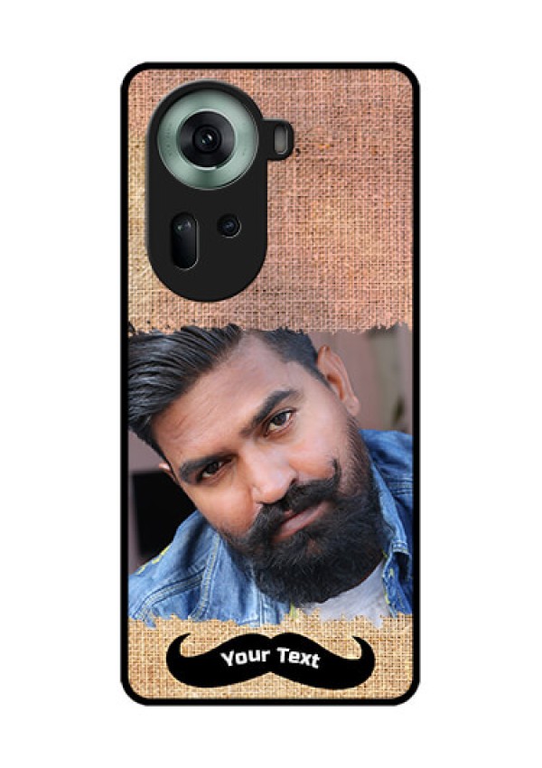 Oppo Reno 11 5G Custom Glass Phone Case - With Texture Design