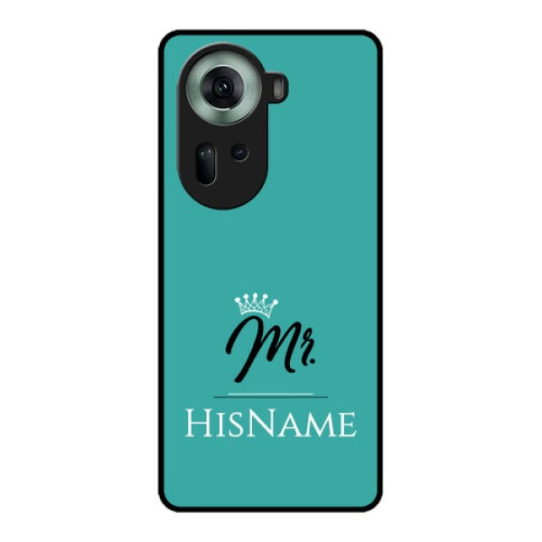 Oppo Reno 11 5G Custom Glass Phone Case - Mr With Name Design