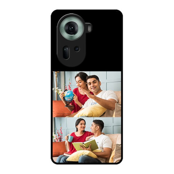 Oppo Reno 11 5G Custom Glass Phone Case - 2 Images Design