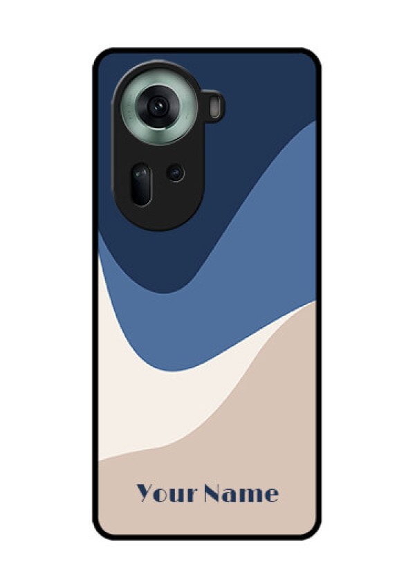 Oppo Reno 11 5G Custom Glass Phone Case - Abstract Drip Art Design