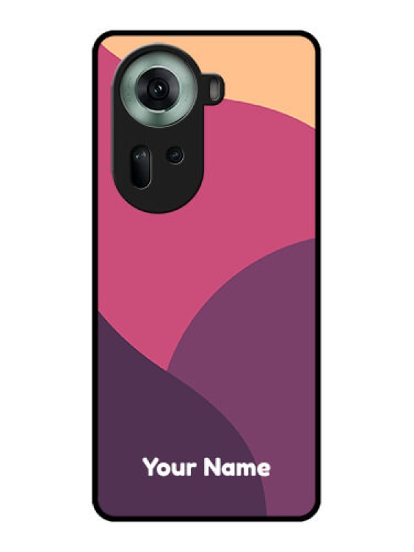 Custom Oppo Reno 11 5G Custom Glass Phone Case - Mixed Multi - Colour Abstract Art Design