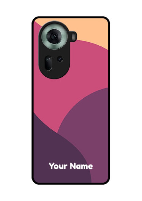 Oppo Reno 11 5G Custom Glass Phone Case - Mixed Multi - Colour Abstract Art Design